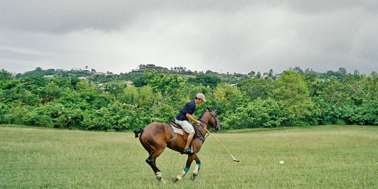 Playing Polo in Barbados