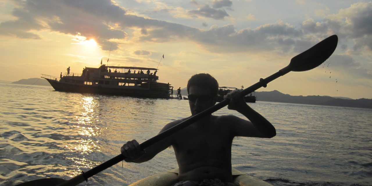 Canoeing Around Phuket, Thailand
