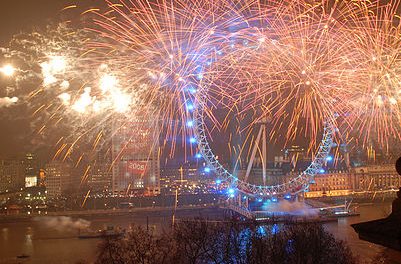 London Lights up for New Year