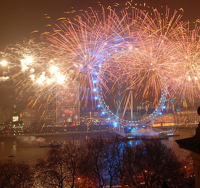 London Lights up for New Year