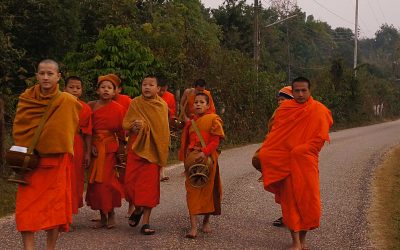 The Experience of Walking Beside Laotian Monks