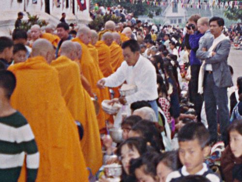 Giving Alms in Thailand
