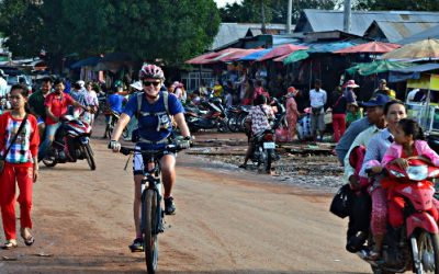 Cycling in Cambodia