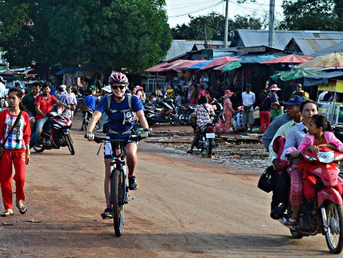 Cycling in Cambodia