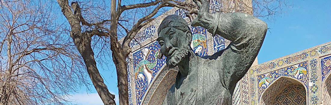  The statue of Nazriddin of Bukhara at Nawruz