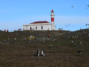 The lighthouse on Magdalena Island