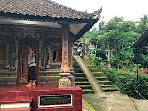  Father Wayan inviting me to stay in Bali